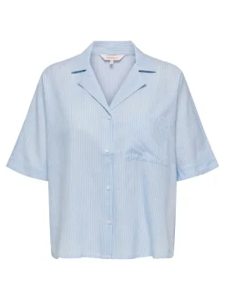 ONLY Cam Stripe Skjorte, , L*Dame Bluser & Skjorter