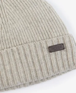 Barbour Carlton Beanie, , One size Grey Stone