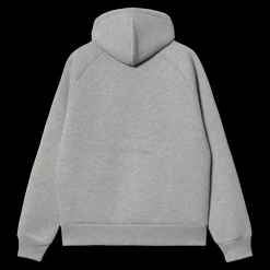 Best Carhartt WIP Car-Lux Hooded Jakke, , S Grey Heather/Grey