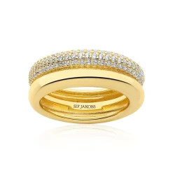 Sale Sif Jakobs Jewellery Carrara Ring, , 56 Gold Plated