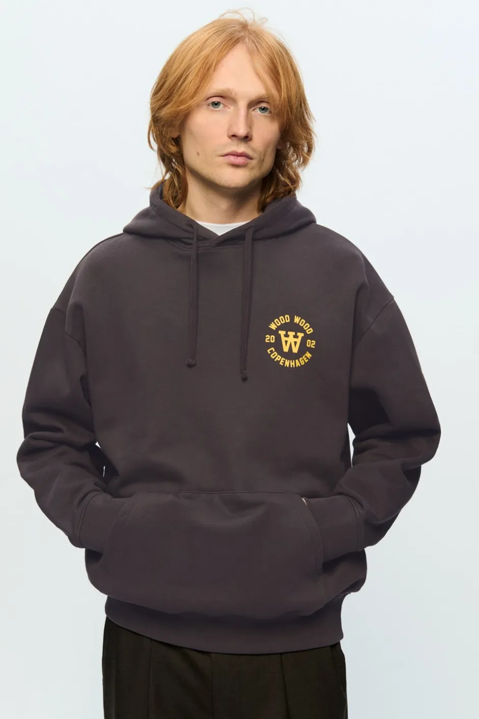 Wood Wood Cass Hættetrøje, , M* Sweatshirts & Trøjer