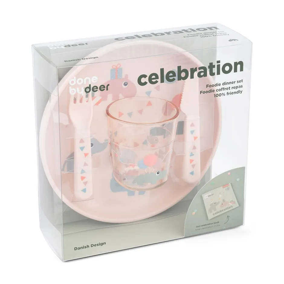 Done by Deer Celebration Foodie Spisesæt,*Børn Tallerkener|Børneservice