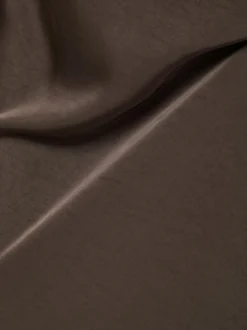 Clearance Neo Noir Celinie Heavy Sateen Kjole, , 36 Dark Brown