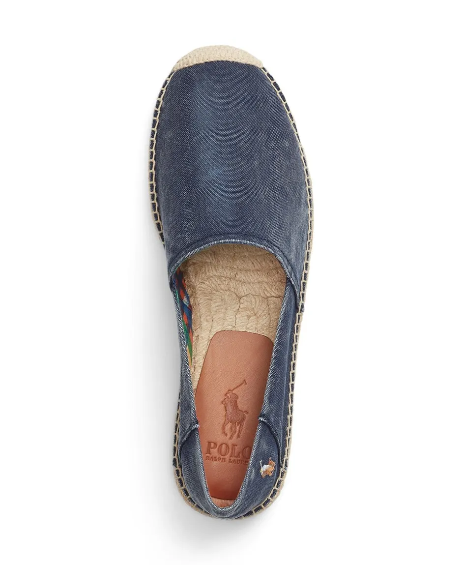 Ralph Lauren Cevia Washed Canvas Espadrille Sko, , 41* Sko