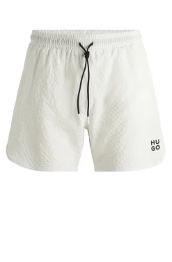 Clearance Hugo Chaffle Badeshorts, , XXL White