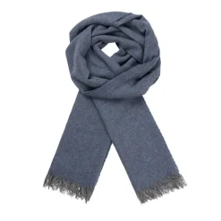 Clearance MJM Charles 42 Wool Mix Halstørklæde, Navy