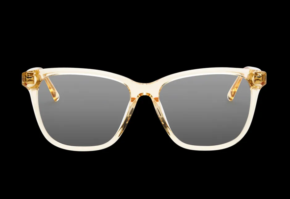 New MessyWeekend Charlie Blue Light Briller, , One size Champagne