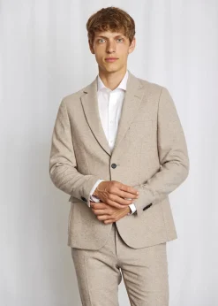 Online Bruun & Stengade Chiavari Classic Fit Blazer, , 48 Light Brown