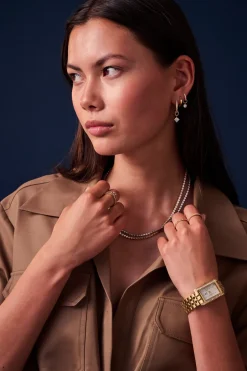 Clearance Sif Jakobs Jewellery Chiera Uno Ørerings Vedhæng, Guld/Hvid