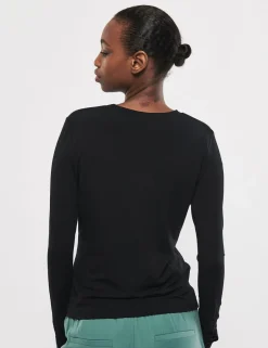 mbyM Christina-M Langærmet T-shirt, , XL*Dame T-Shirts & Toppe