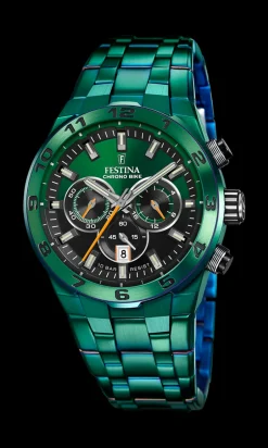 Clearance Festina Chrono Bike Limited Edition 20676/1 Herreur, , 44,5 mm Green