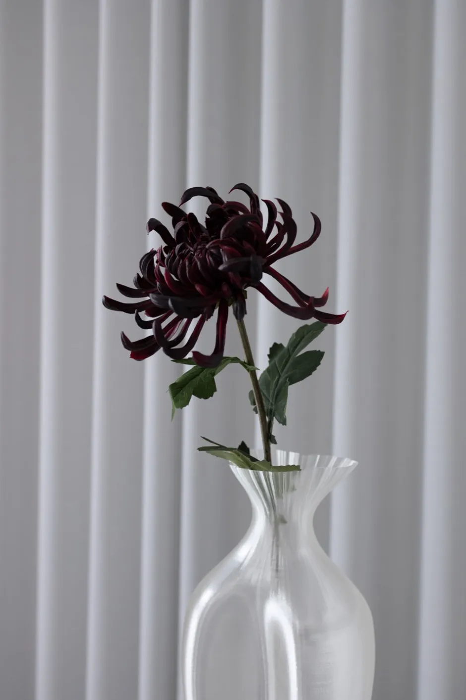Bloom Objects Chrysanthemum Kunstig Blomst, Bordeaux