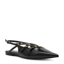 New Steve Madden Cianna Slingback Ballerinasko, , 40 Black Patent