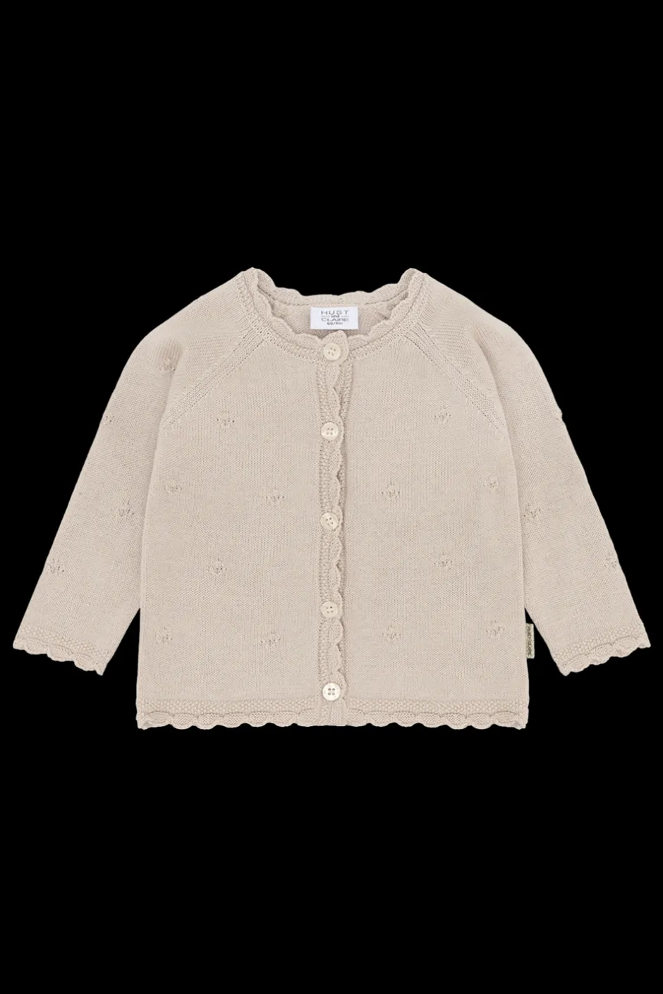 Hust & Claire Cilja Pointelle Cardigan, , 128 cm*Børn Cardigans