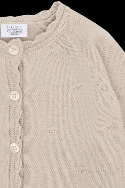 Hust & Claire Cilja Pointelle Cardigan, , 128 cm*Børn Cardigans