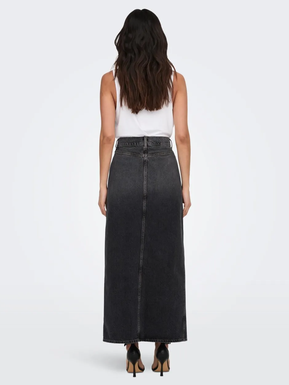 Hot ONLY Cilla Nederdel, , S Washed Denim
