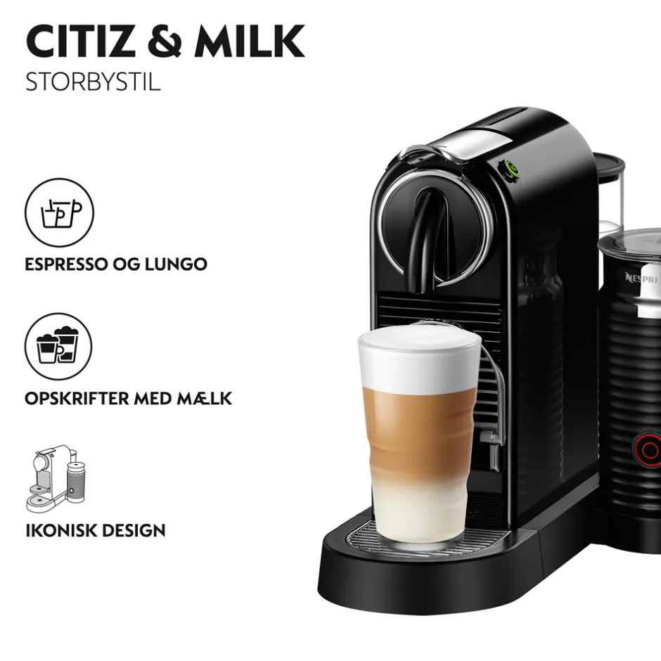 Nespresso Citiz & Milk D123 Kaffemaskine,* Køkken|Køkkenmaskiner