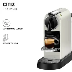 New Nespresso Citiz Kaffemaskine, Hvid