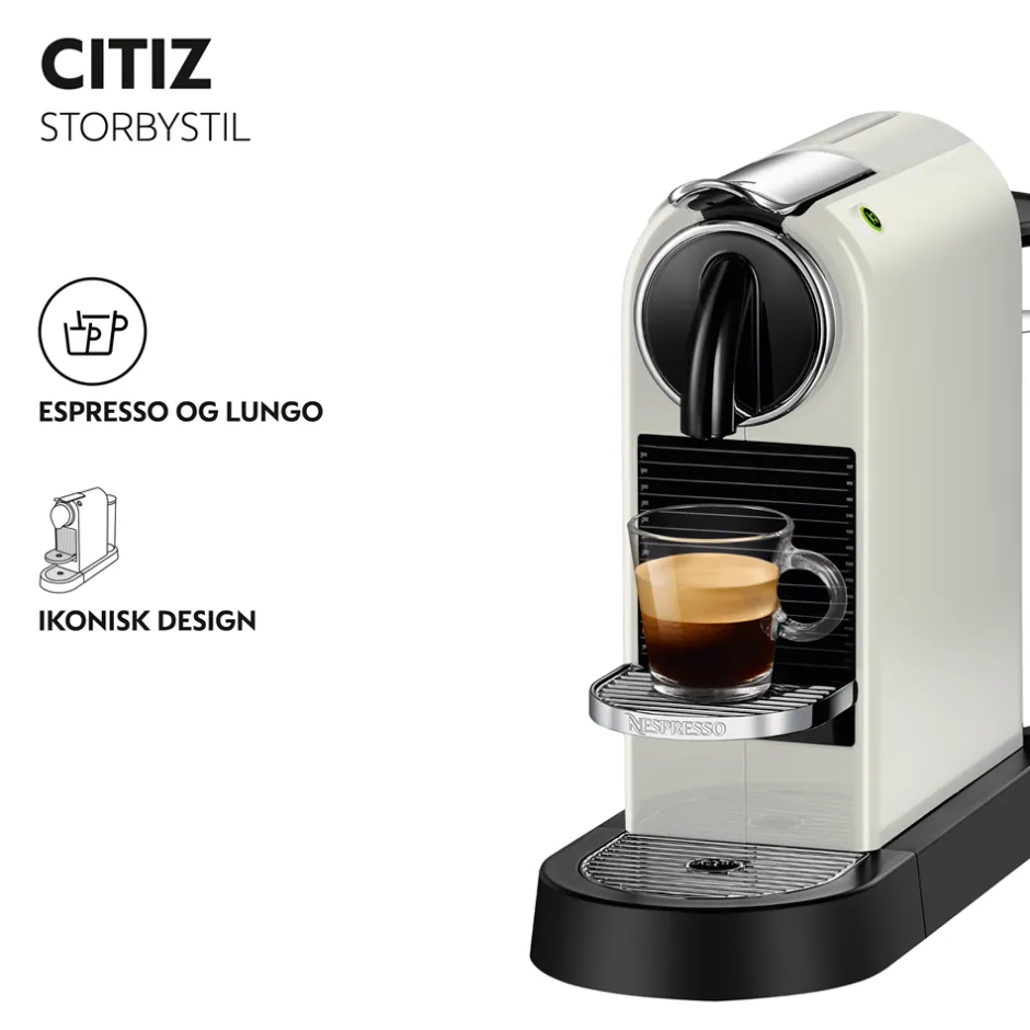 New Nespresso Citiz Kaffemaskine, Hvid