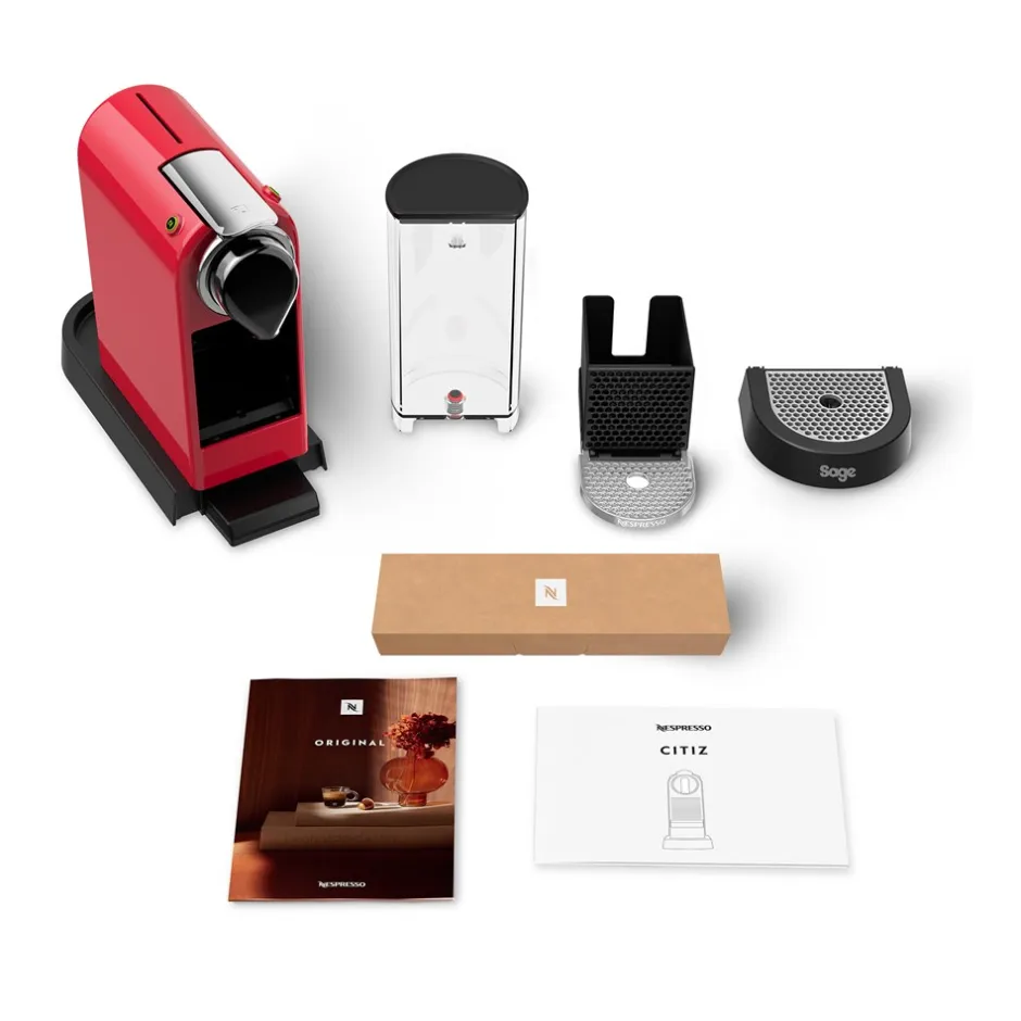Hot Nespresso CitiZ Kaffemaskine, Red