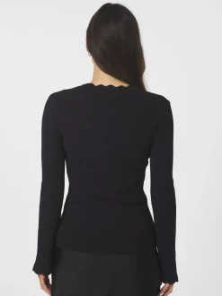 Neo Noir Clara Stitch Knit Bluse, , 38*Dame Strik & Sweatshirts