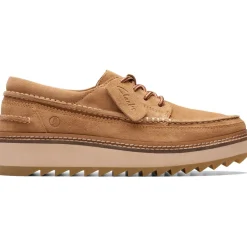 Sale Clarks Clarkhill Sko, , 44 Light Tan Suede