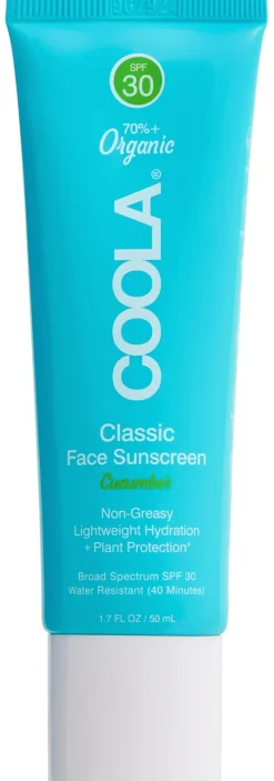 Clearance Coola Classic Cucumber Face Lotion, SPF 30, 50 ml