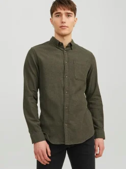 New Jack&Jones Classic Melange Skjorte, , S Rosin