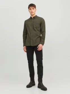 New Jack&Jones Classic Melange Skjorte, , S Rosin
