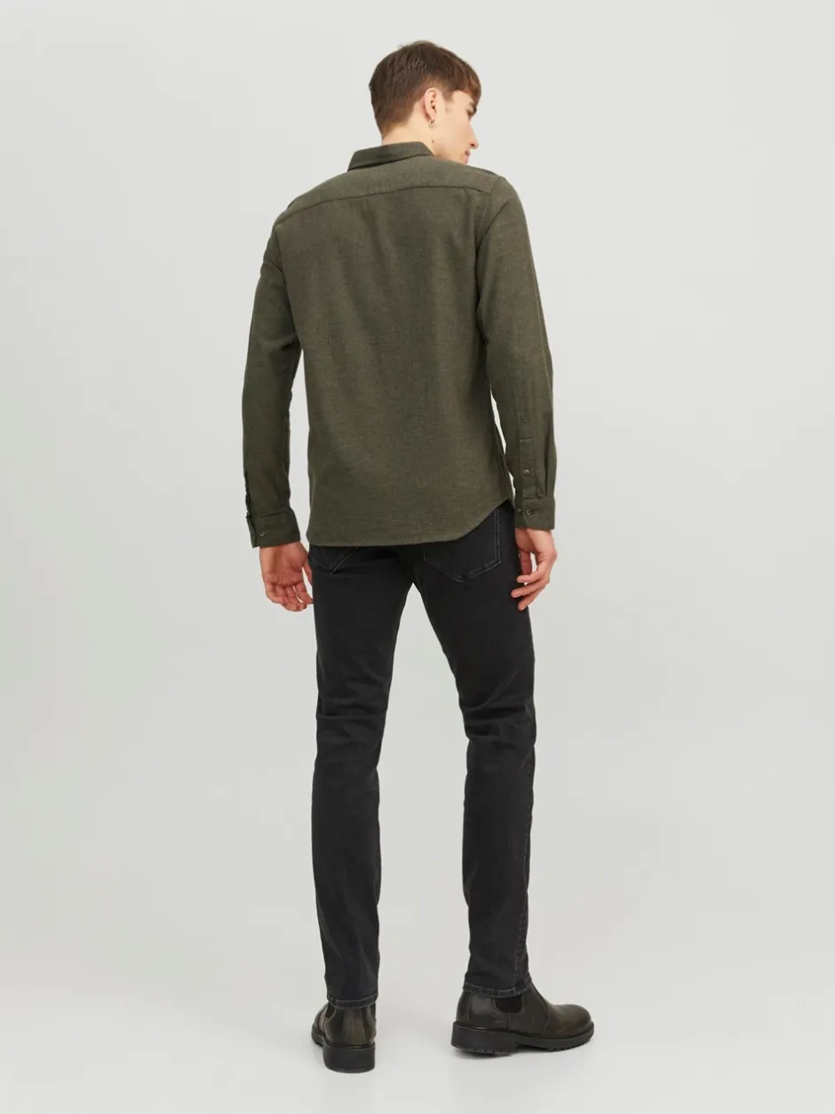 New Jack&Jones Classic Melange Skjorte, , S Rosin