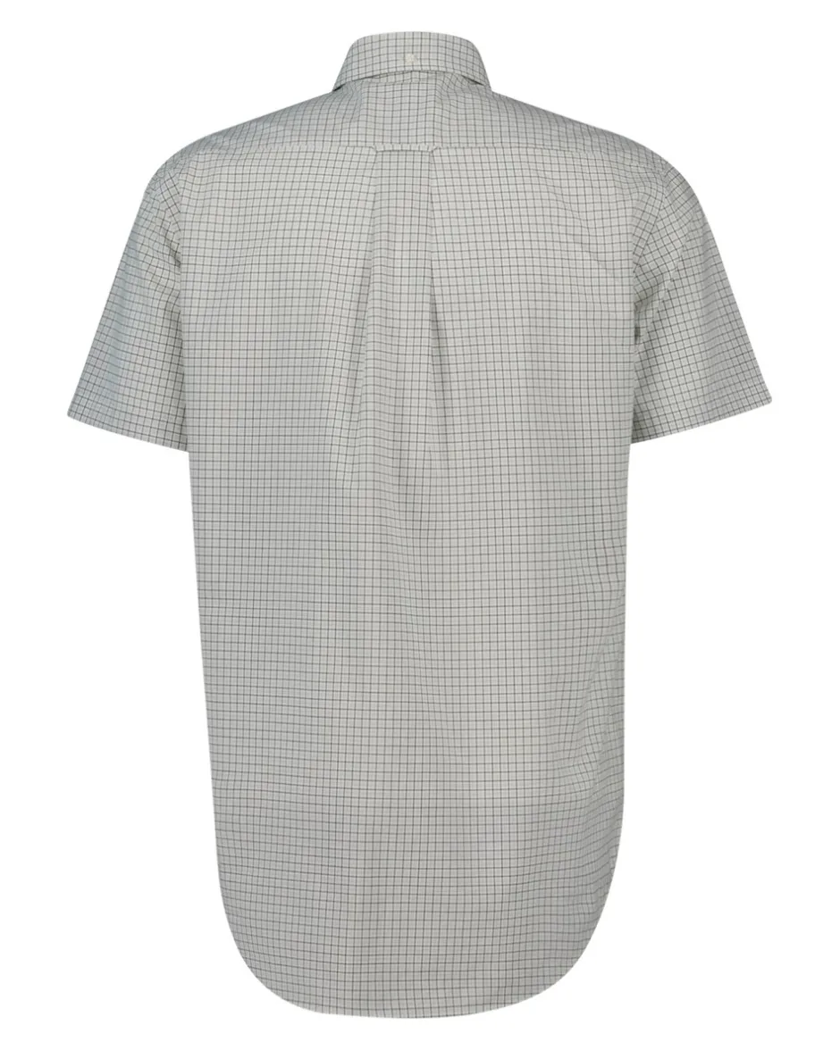 Outlet GANT Classic Poplin Check Skjorte, , XL Juniper Green
