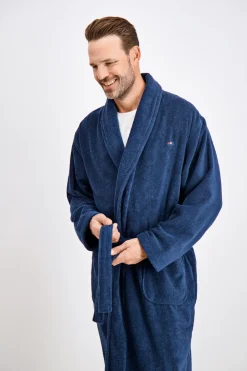 Bison Classic Terry Morgenkåbe, Dark Blue, XXL* Nattøj