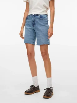 Discount Vero Moda Cleo Denimshorts, , M Light Blue Denim