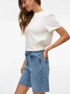 Discount Vero Moda Cleo Denimshorts, , M Light Blue Denim