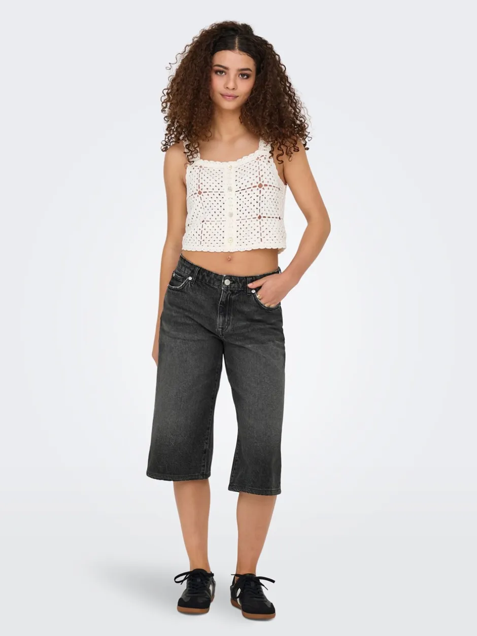 ONLY Cobain Wide Lange Shorts, , M*Dame Shorts