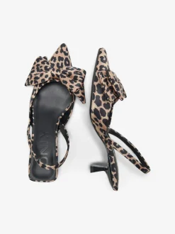 Outlet ONLY Coco-6 Bow Slingback Pumps, , 37 Sand Leo