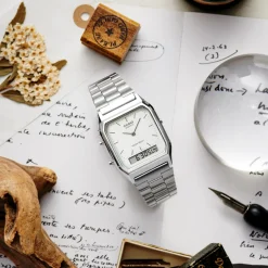 Online Casio Collection AQ230A-7DMQYES Anadigi Ur, , 28 mm Steel