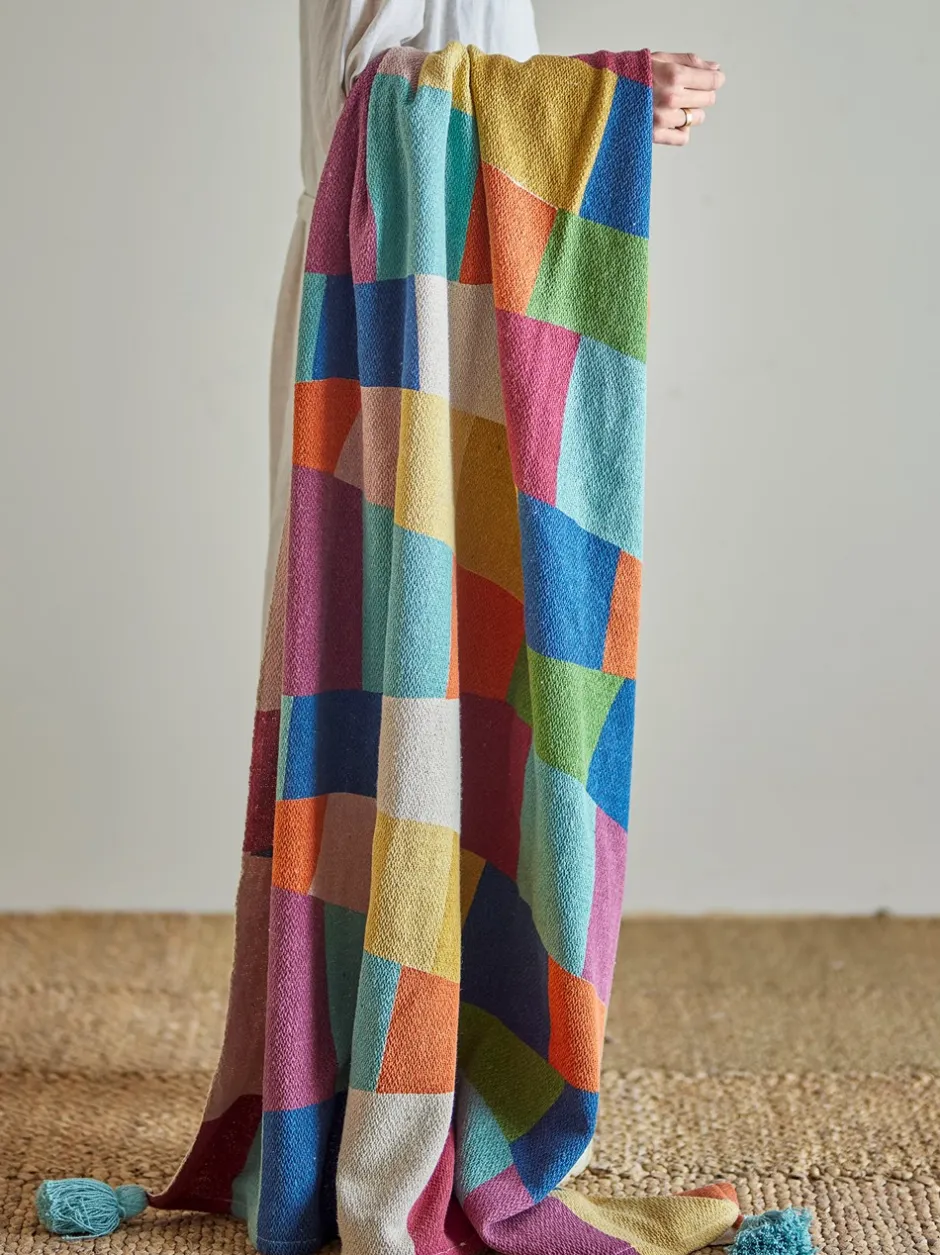 Discount Bloomingville Colorine Plaid, , 130x160 cm Multi