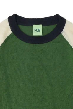 FUB Colour Block Strik Bluse, , 90 cm*Børn Bluser