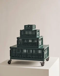New HAY Colour Crate Large Kasse, Dark Green