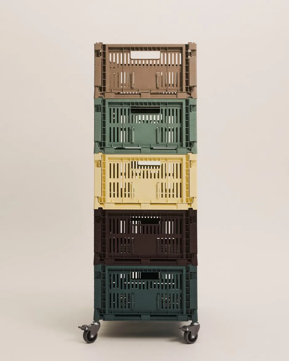 New HAY Colour Crate Large Kasse, Dark Green
