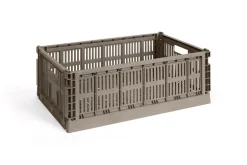 Online HAY Colour Crate Large Kasse, Warm Grey