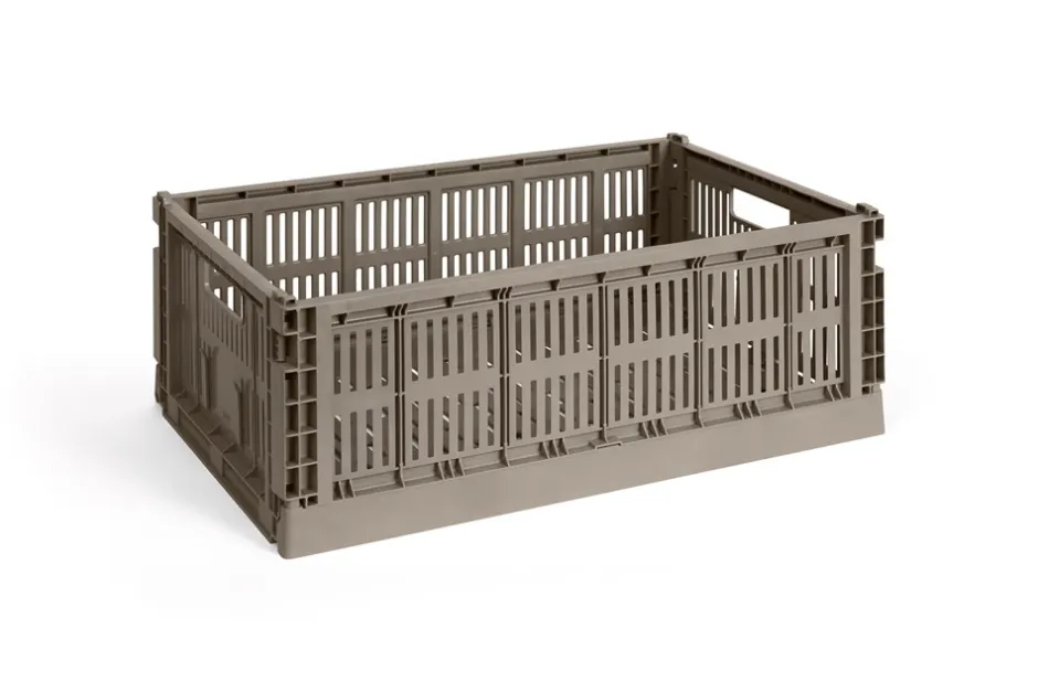 Online HAY Colour Crate Large Kasse, Warm Grey