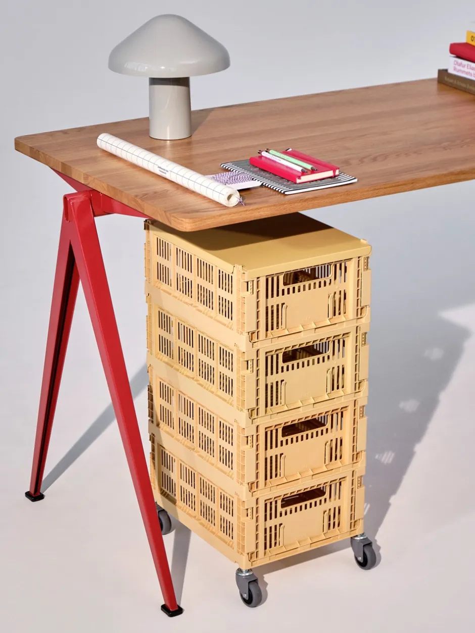 HAY Colour Crate Large 4-pak Hjul* Kurve & Andet Tilbehør