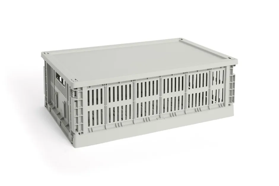 Hot HAY Colour Crate Large Plastiklåg, Grey