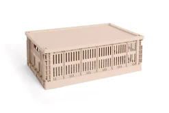 Sale HAY Colour Crate Large Plastiklåg, Powder