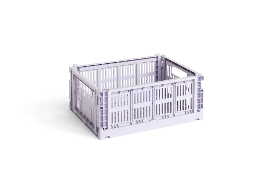 Outlet HAY Colour Crate Medium Kasse, Lavender