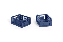 Best HAY Colour Crate Mini 2-pak Kasse, Dark Blue