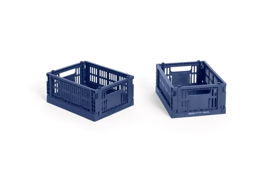 Best HAY Colour Crate Mini 2-pak Kasse, Dark Blue
