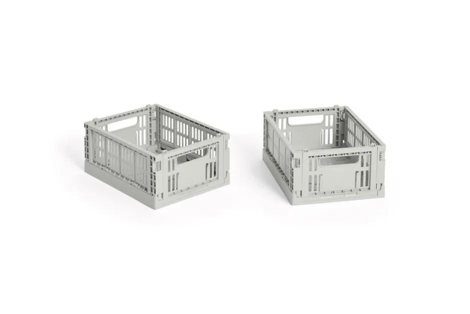 Discount HAY Colour Crate Mini 2-pak Kasse, Grey